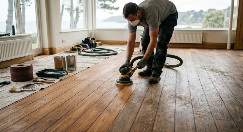 Cabin Floor Refinishing in Kansas City, KS