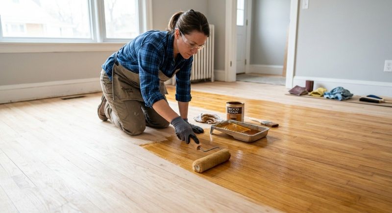 Hardwood Floor Staining in Alpharetta, GA