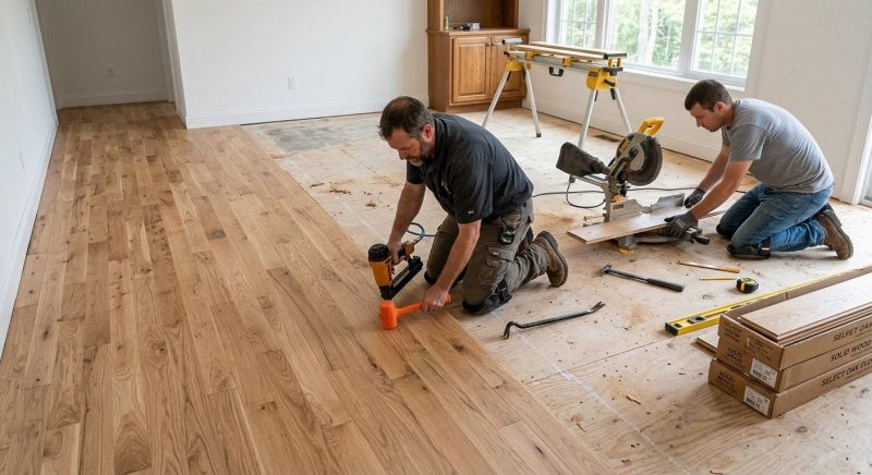 Oak Floor Installation in Austin, TX