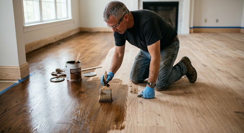 Oak Floor Staining in Olathe, KS