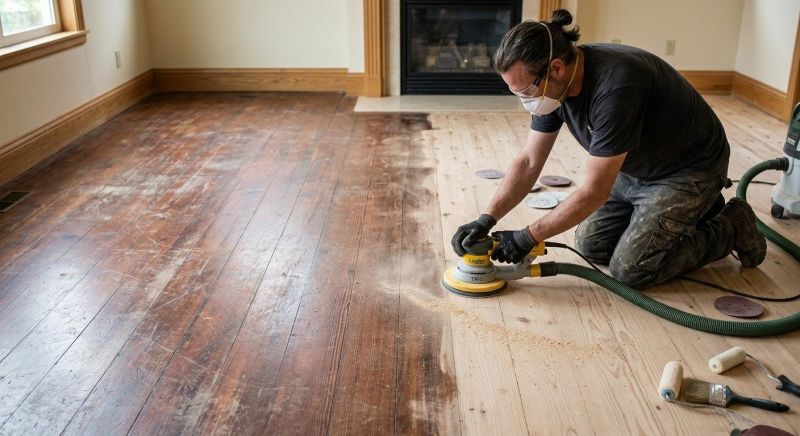 Pine Floor Refinishing in Kansas City, KS